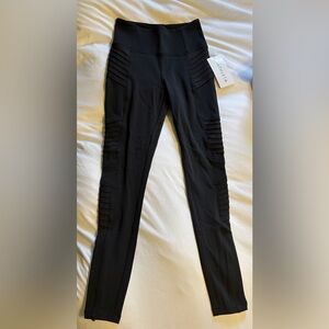 Athleta Delancey Moto Tight Leggings - Black